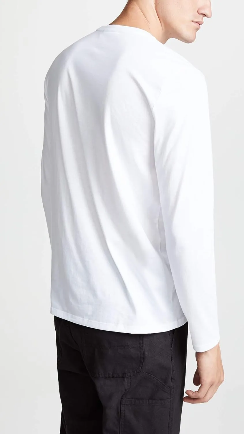 Lacoste Men's Long Sleeve Jersey Pima Regular Fit Crewneck T-Shirt