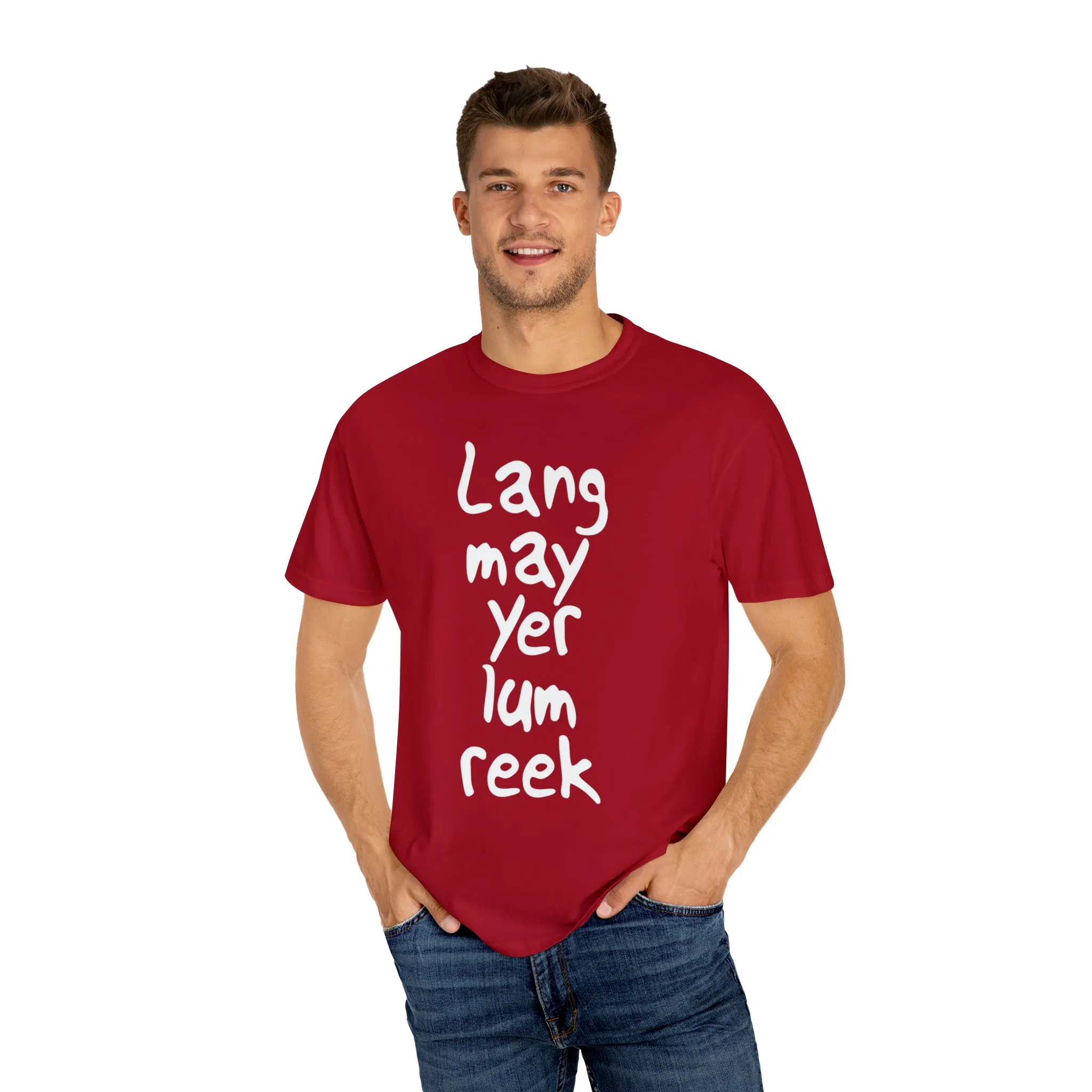 Lang May Yer Lum Reek Unisex Tee: Celebrating Scotland