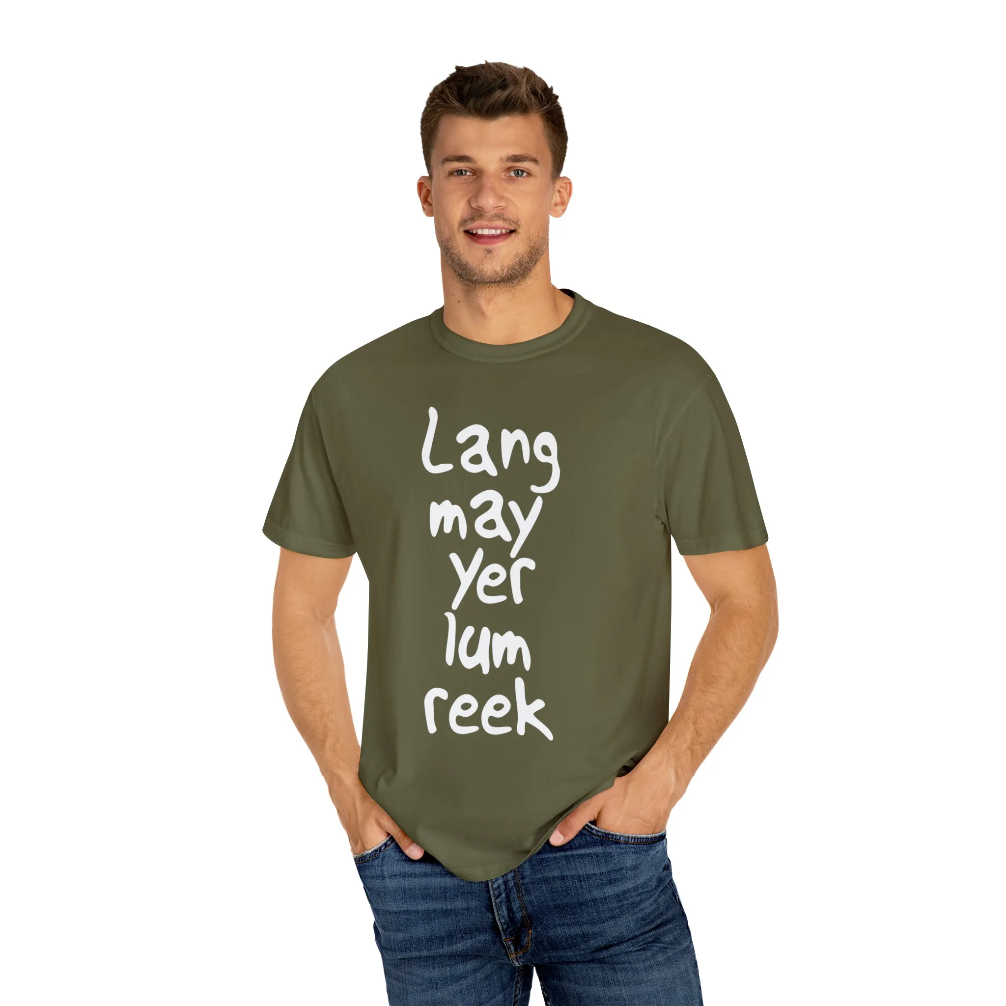 Lang May Yer Lum Reek Unisex Tee: Celebrating Scotland