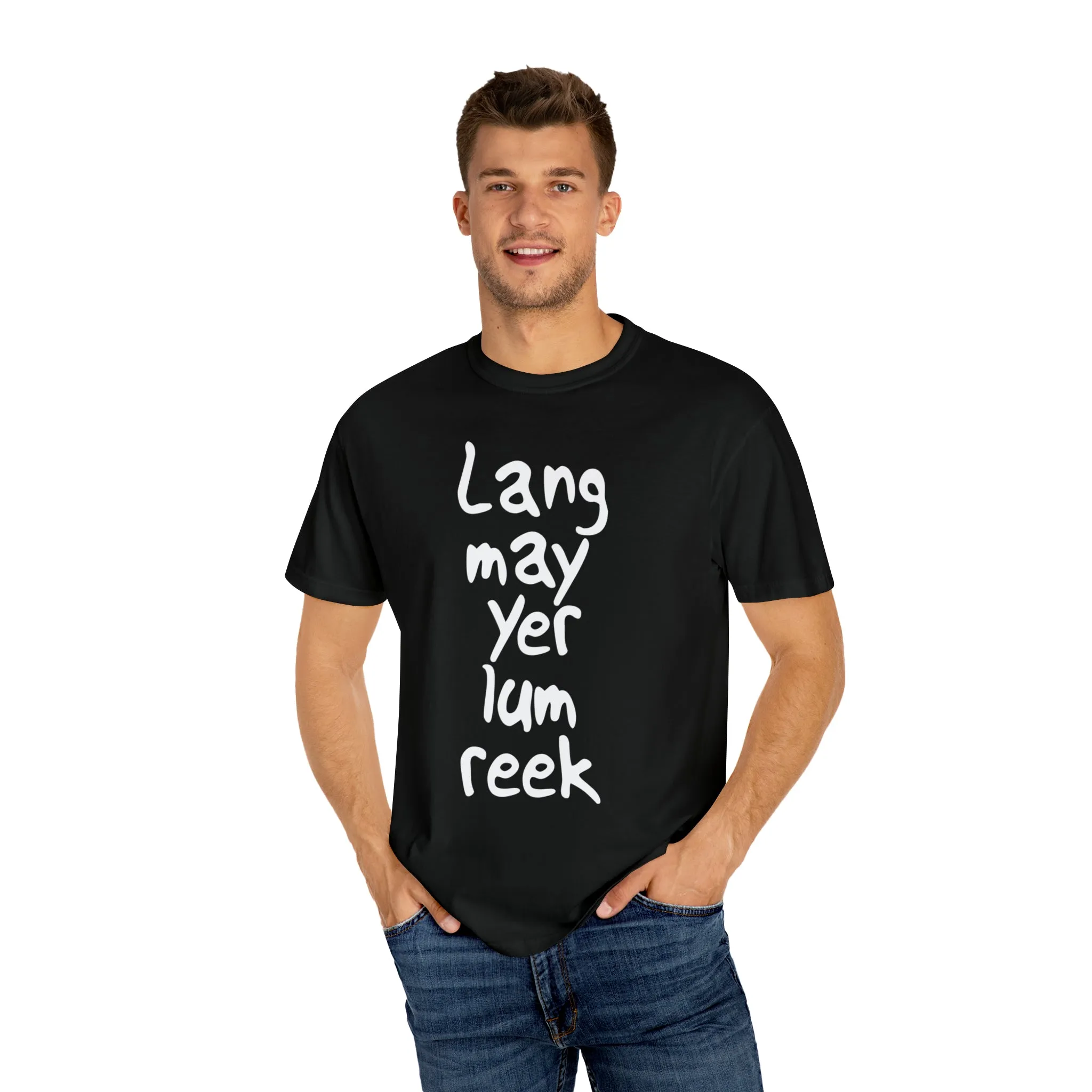 Lang May Yer Lum Reek Unisex Tee: Celebrating Scotland