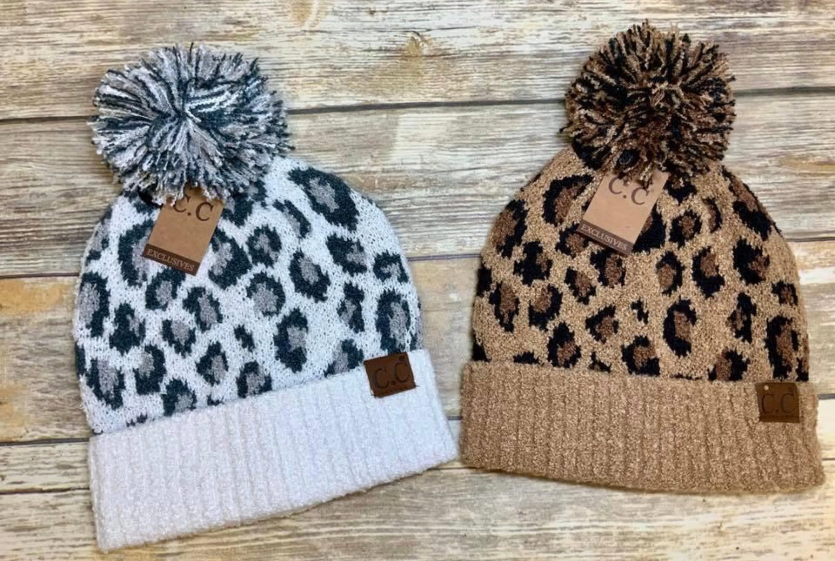 Leopard Boucle Knit Authentic CC Collection
