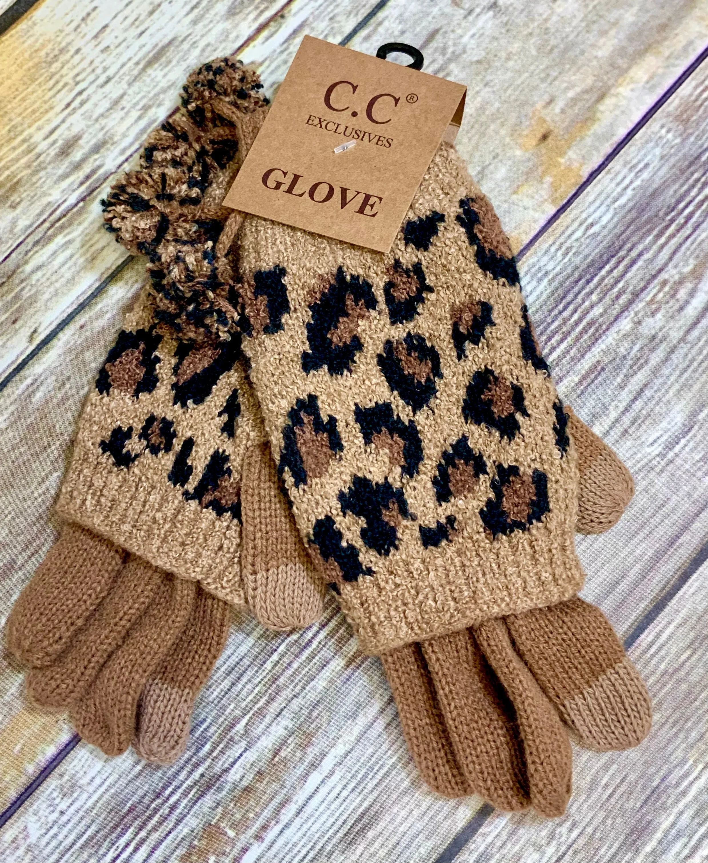 Leopard Boucle Knit Authentic CC Collection
