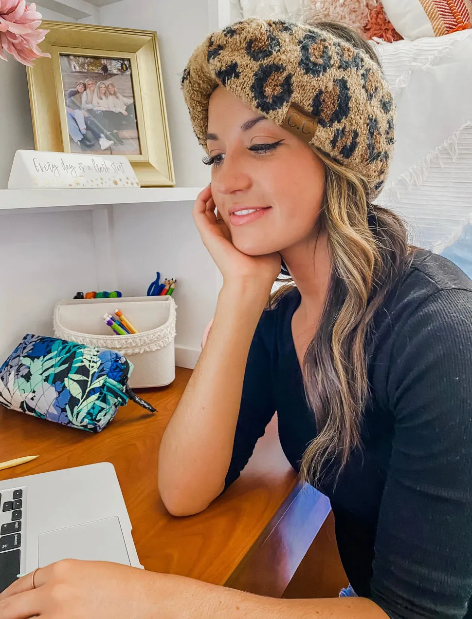 Leopard Boucle Knit Authentic CC Collection