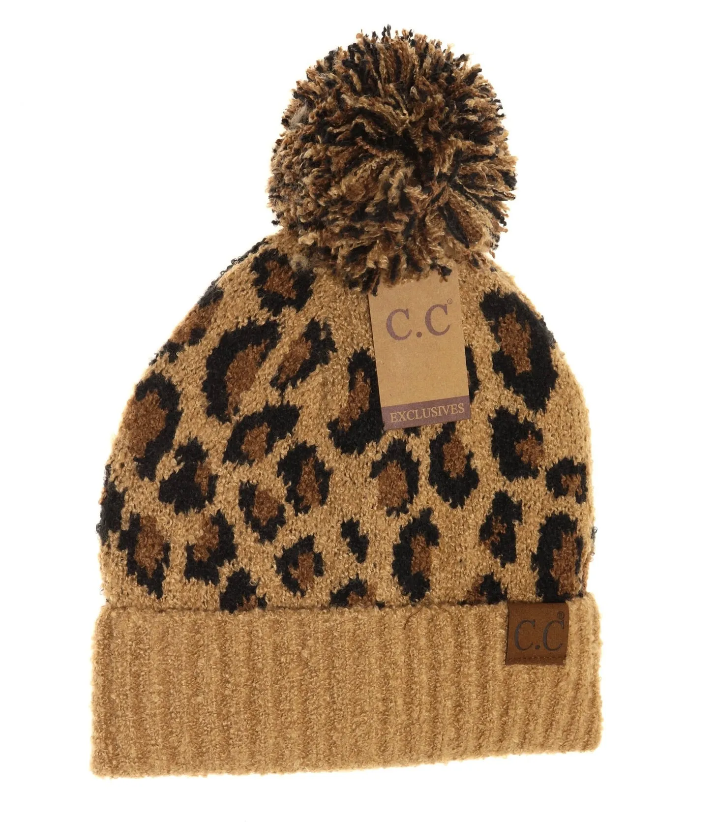 Leopard Boucle Knit Authentic CC Collection