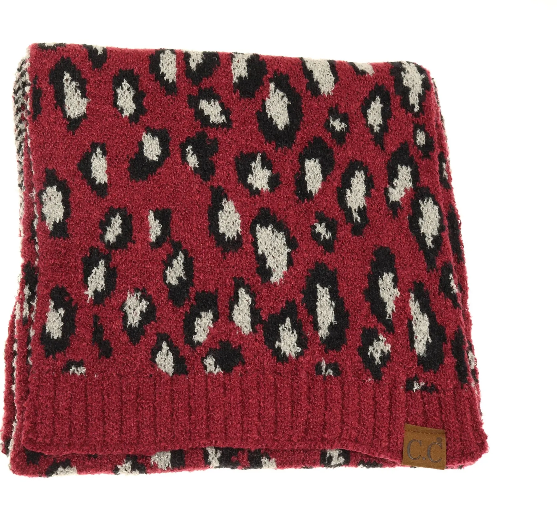 Leopard Boucle Knit Authentic CC Collection