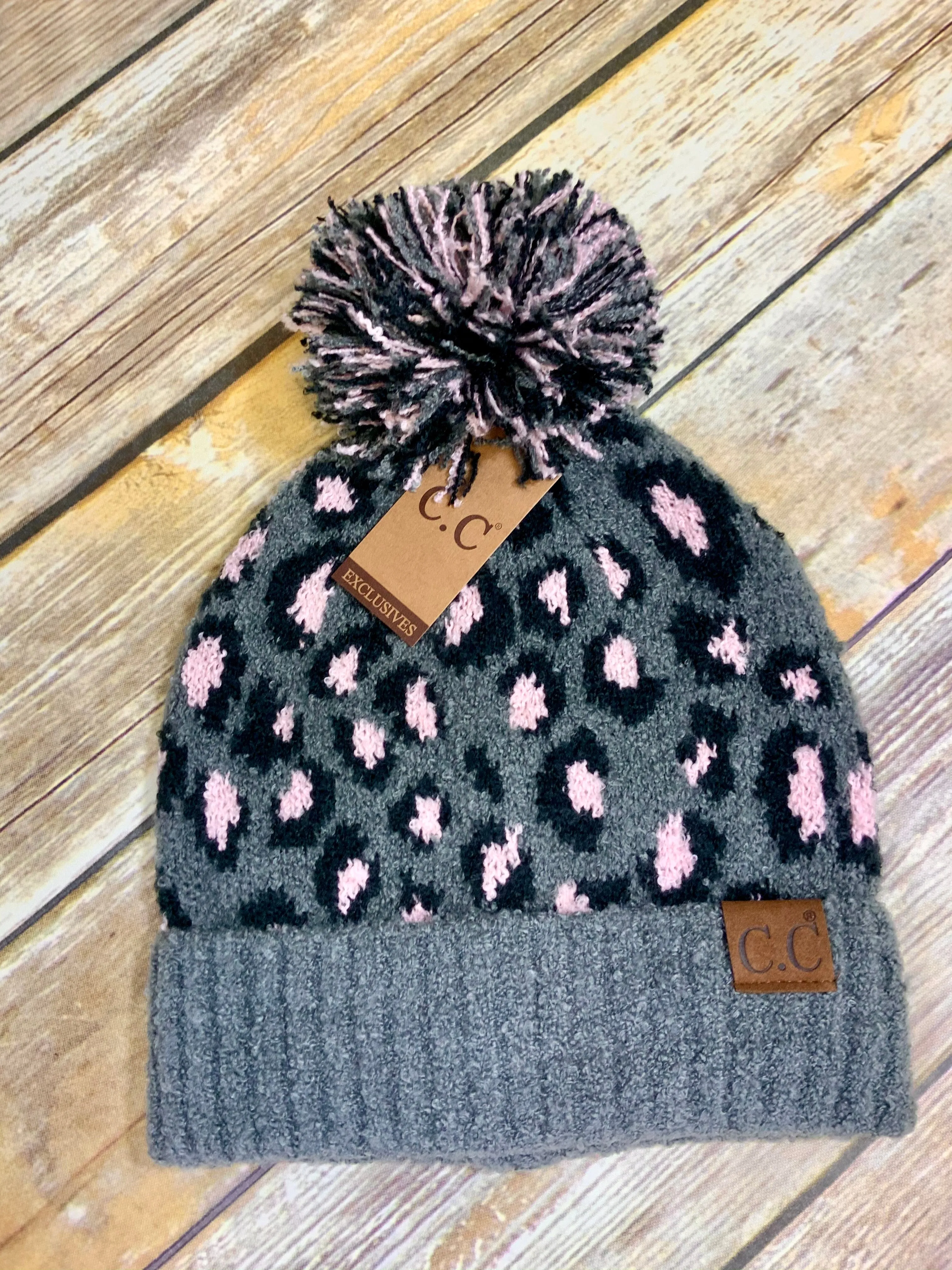 Leopard Boucle Knit Authentic CC Collection