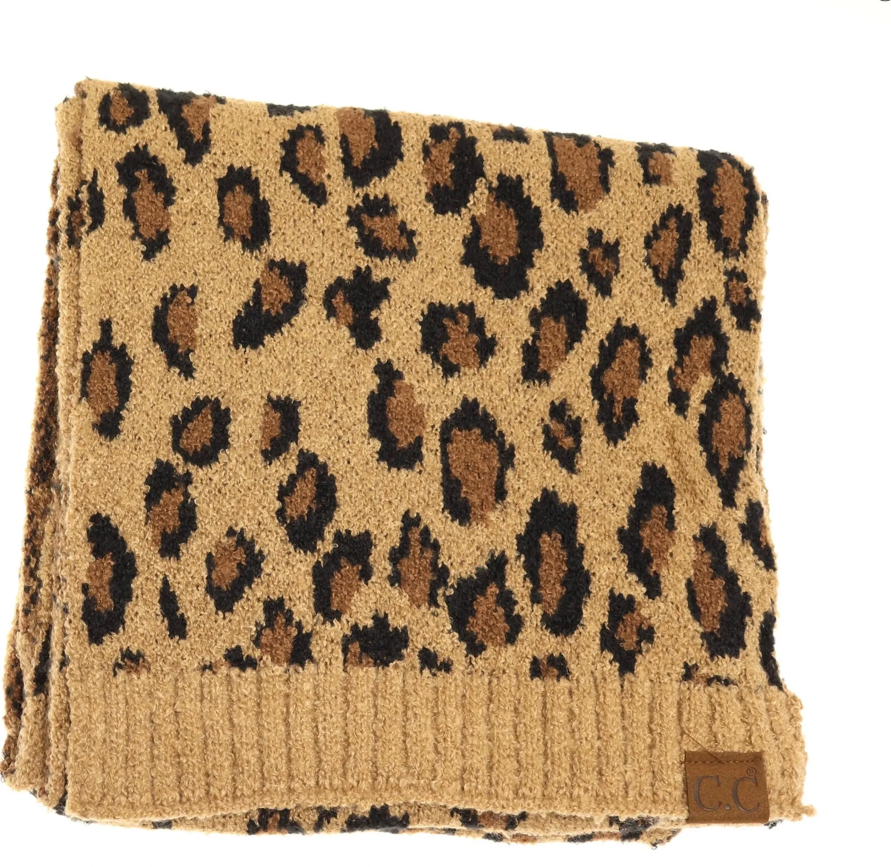 Leopard Boucle Knit Authentic CC Collection