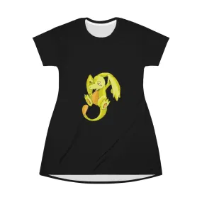 Lighender All Over Print T-Shirt Dress