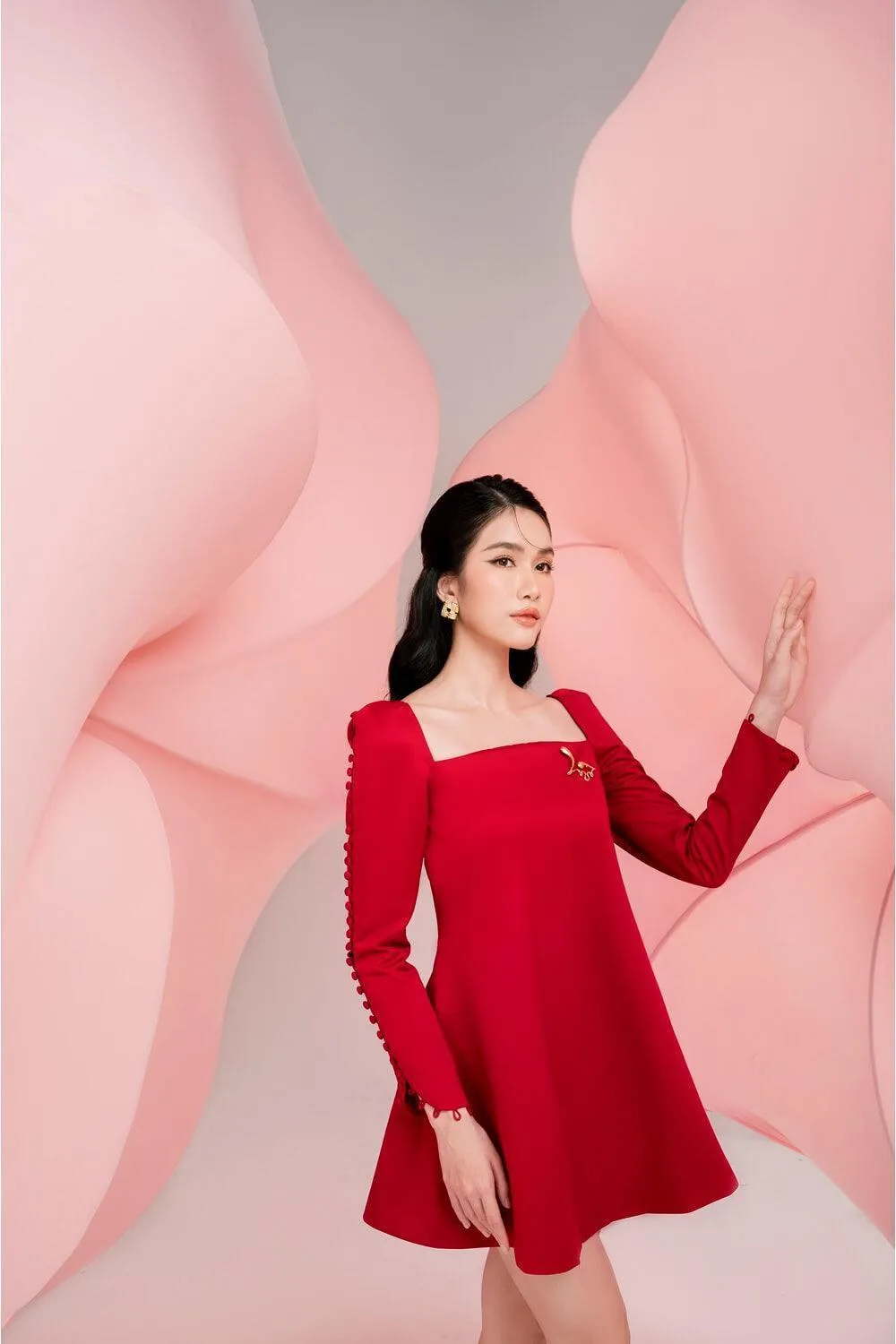 Lily Square Neck Dress