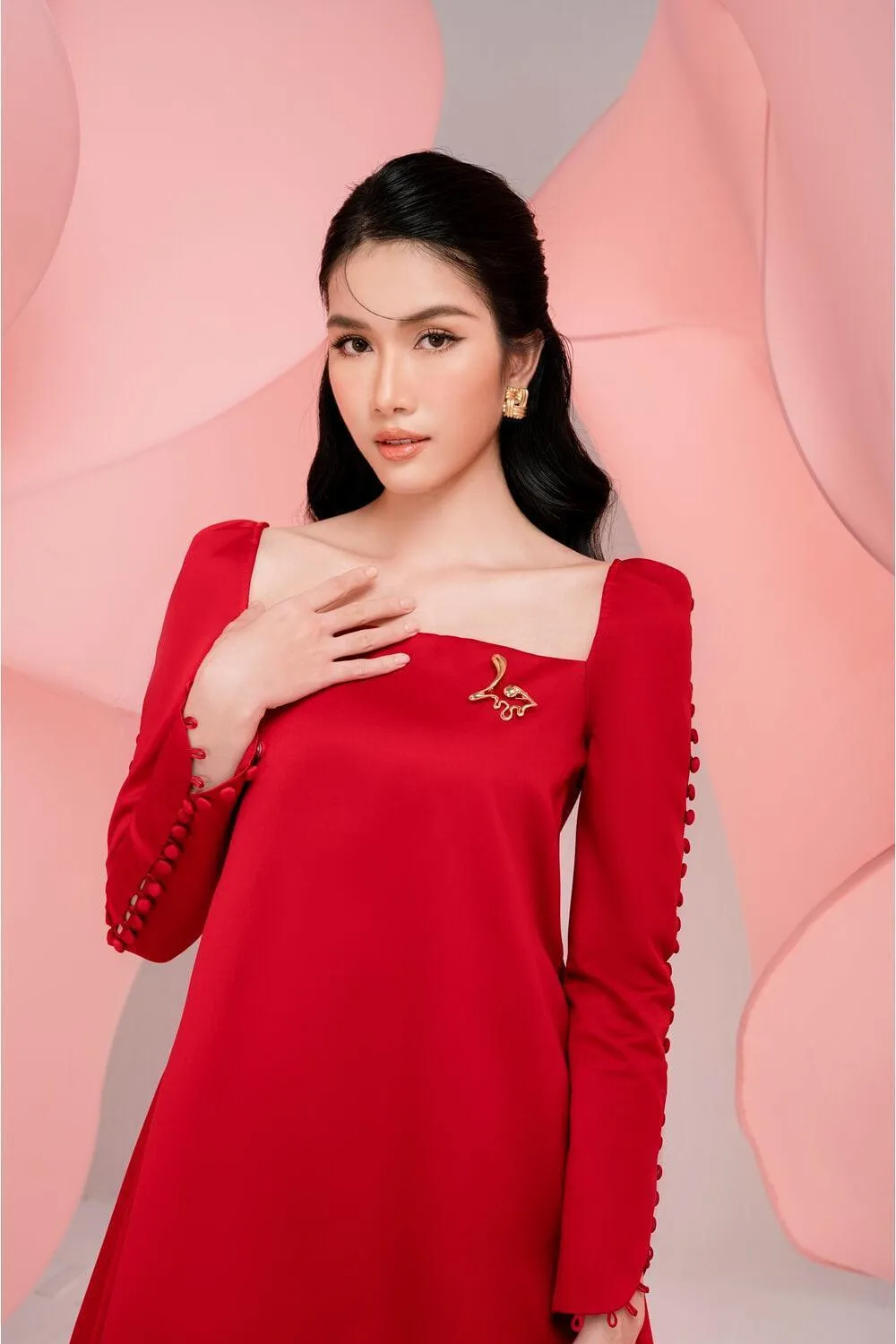Lily Square Neck Dress