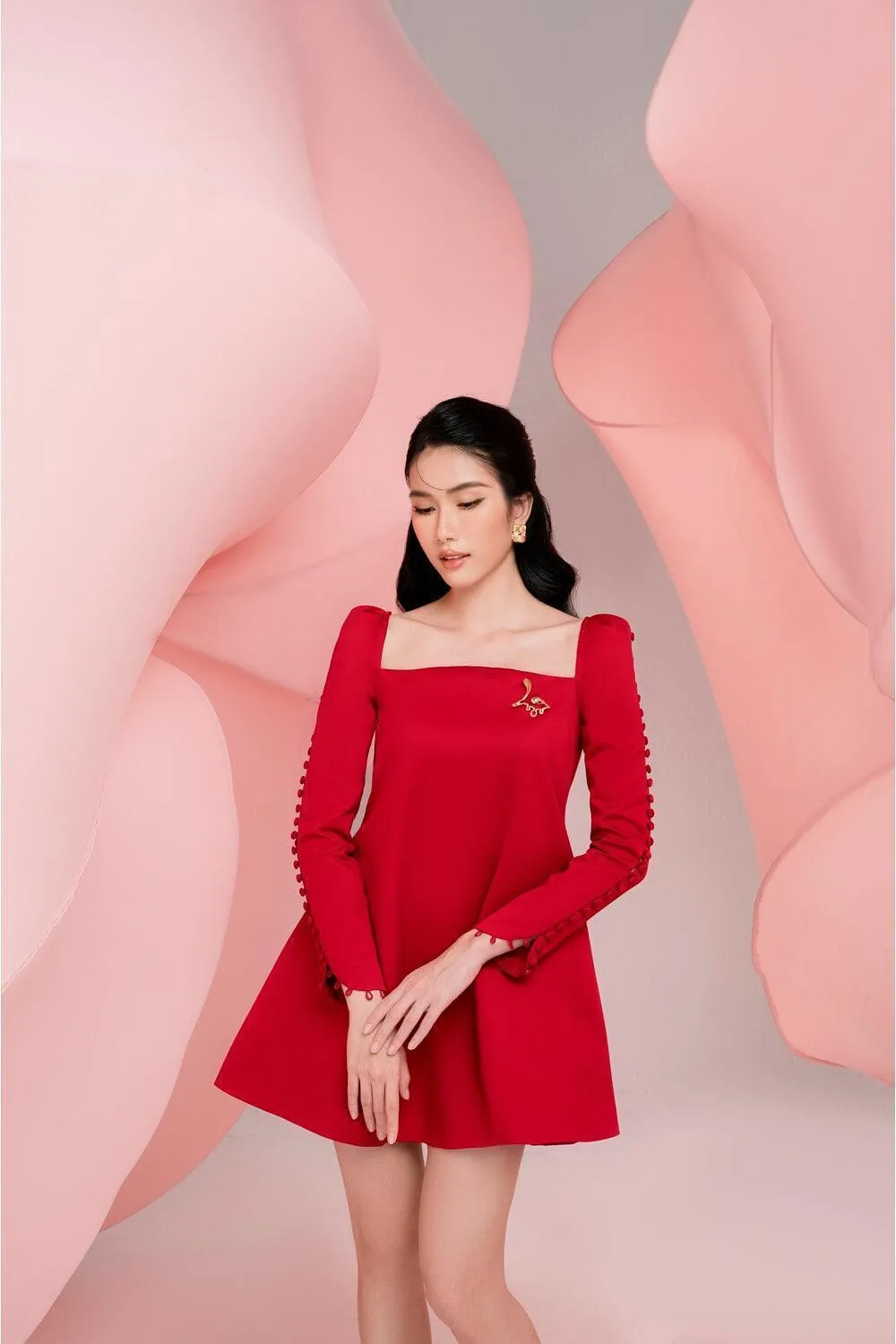 Lily Square Neck Dress