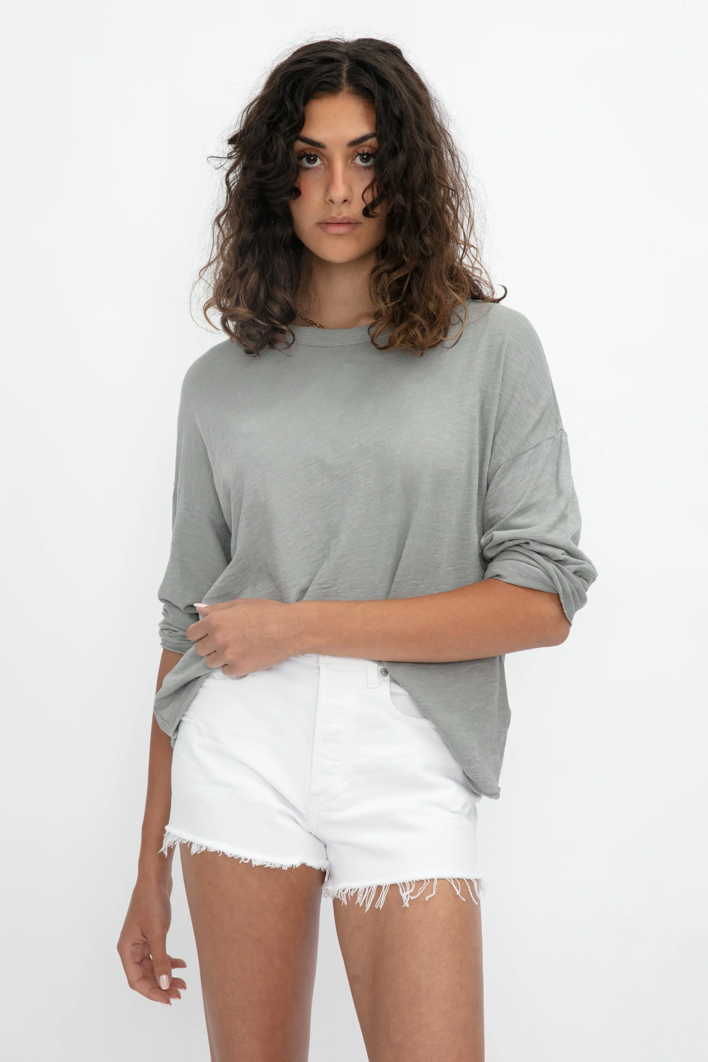 Loffler Jersey Tee in Pigment Shale