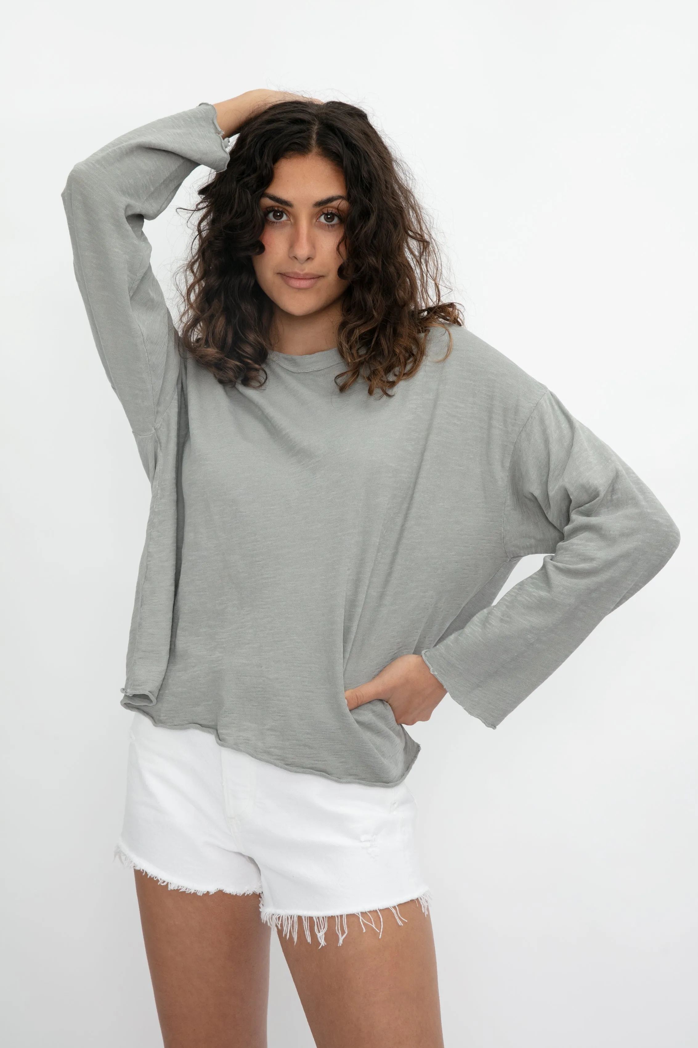 Loffler Jersey Tee in Pigment Shale