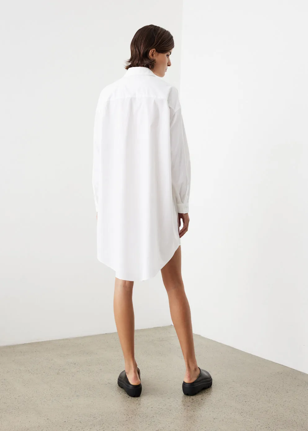 Logo Print Shirt Dress
