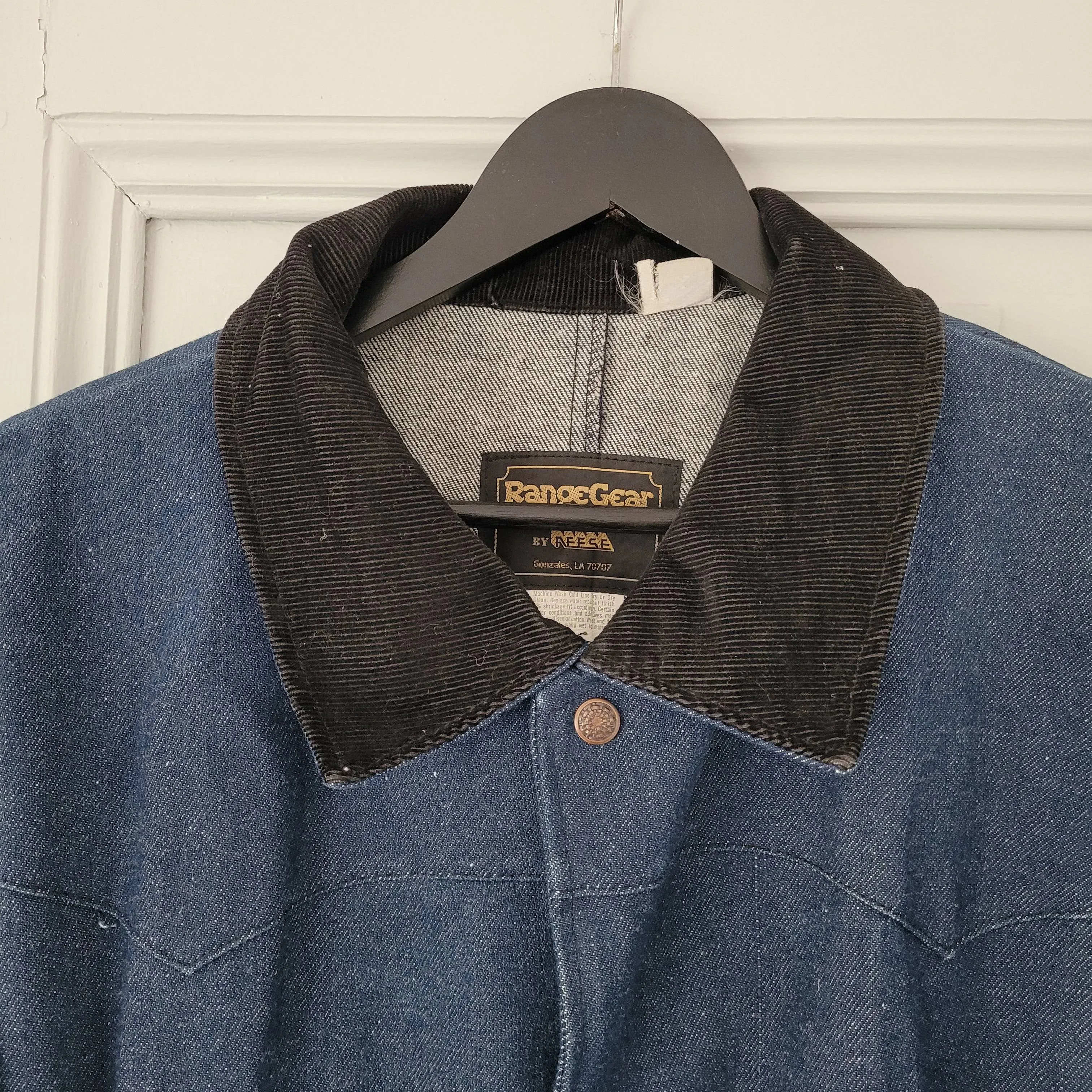 Long rider denim raincoat / impermeable en jean long moto, cavalier