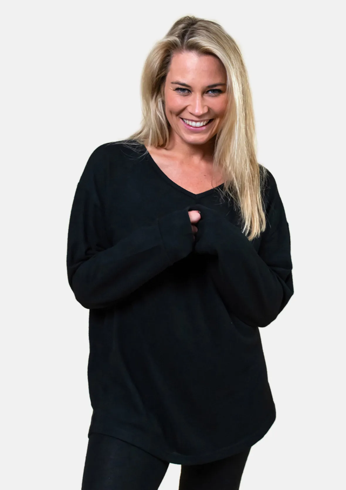 Long Sleeved V-Neck Top