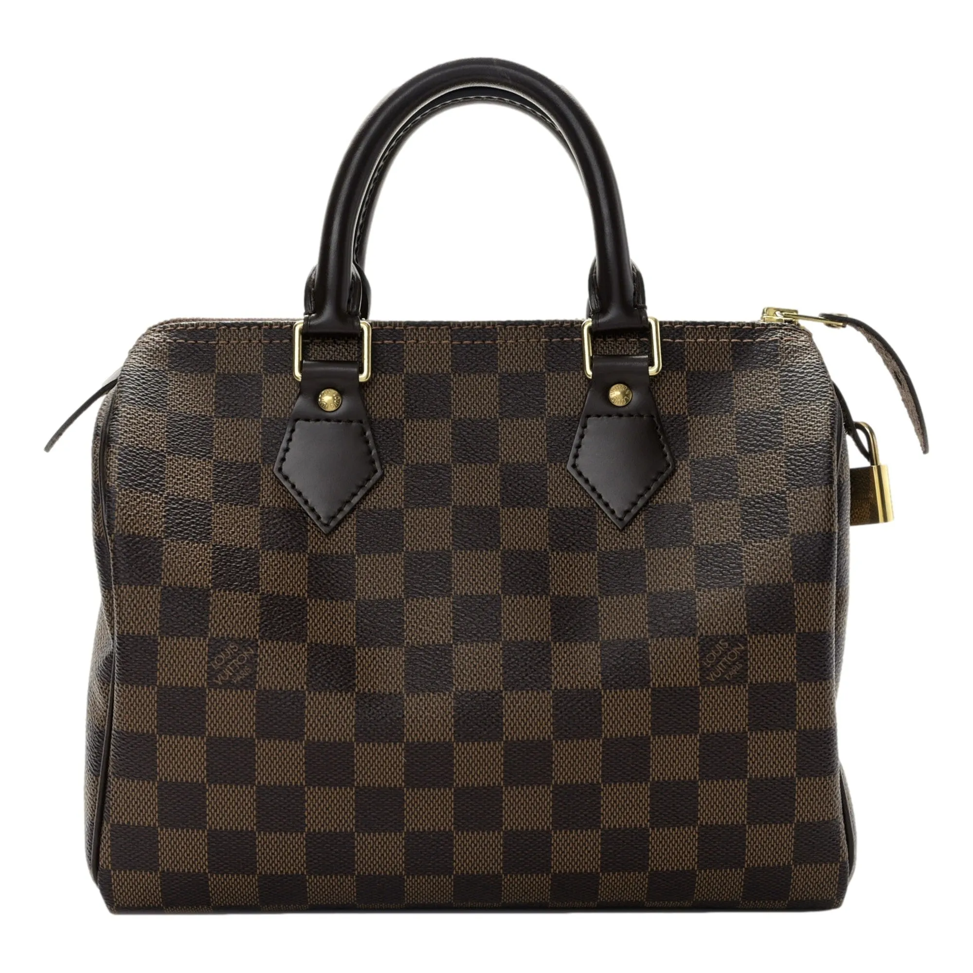 Louis Vuitton Speedy 25 Damier Ebene Top Handle Handbag