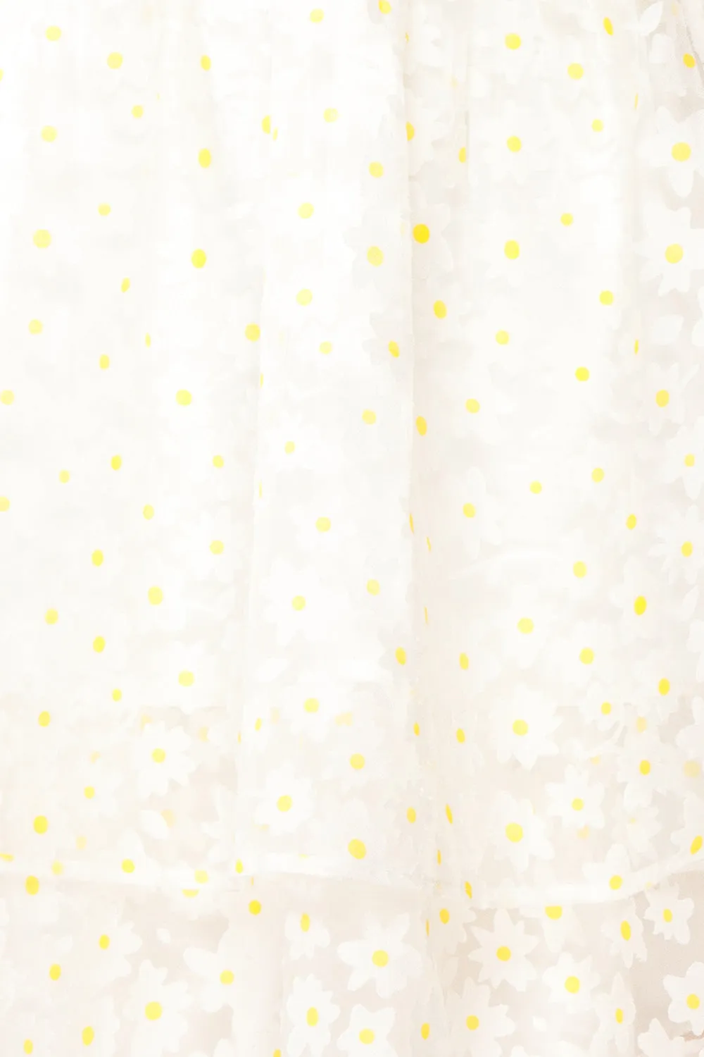 Marguerites | Daisy Patterned Short Babydoll Dress
