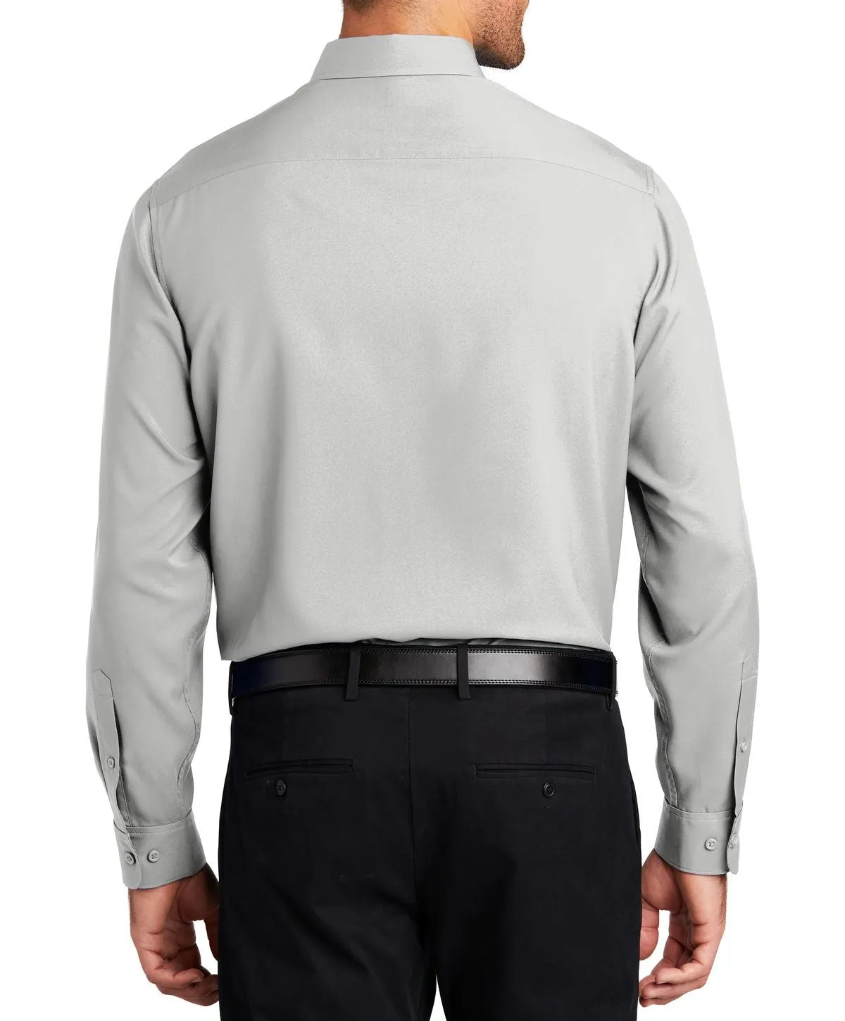 Men's Long Sleeve Performance Staff Dress Shirt with Pocket