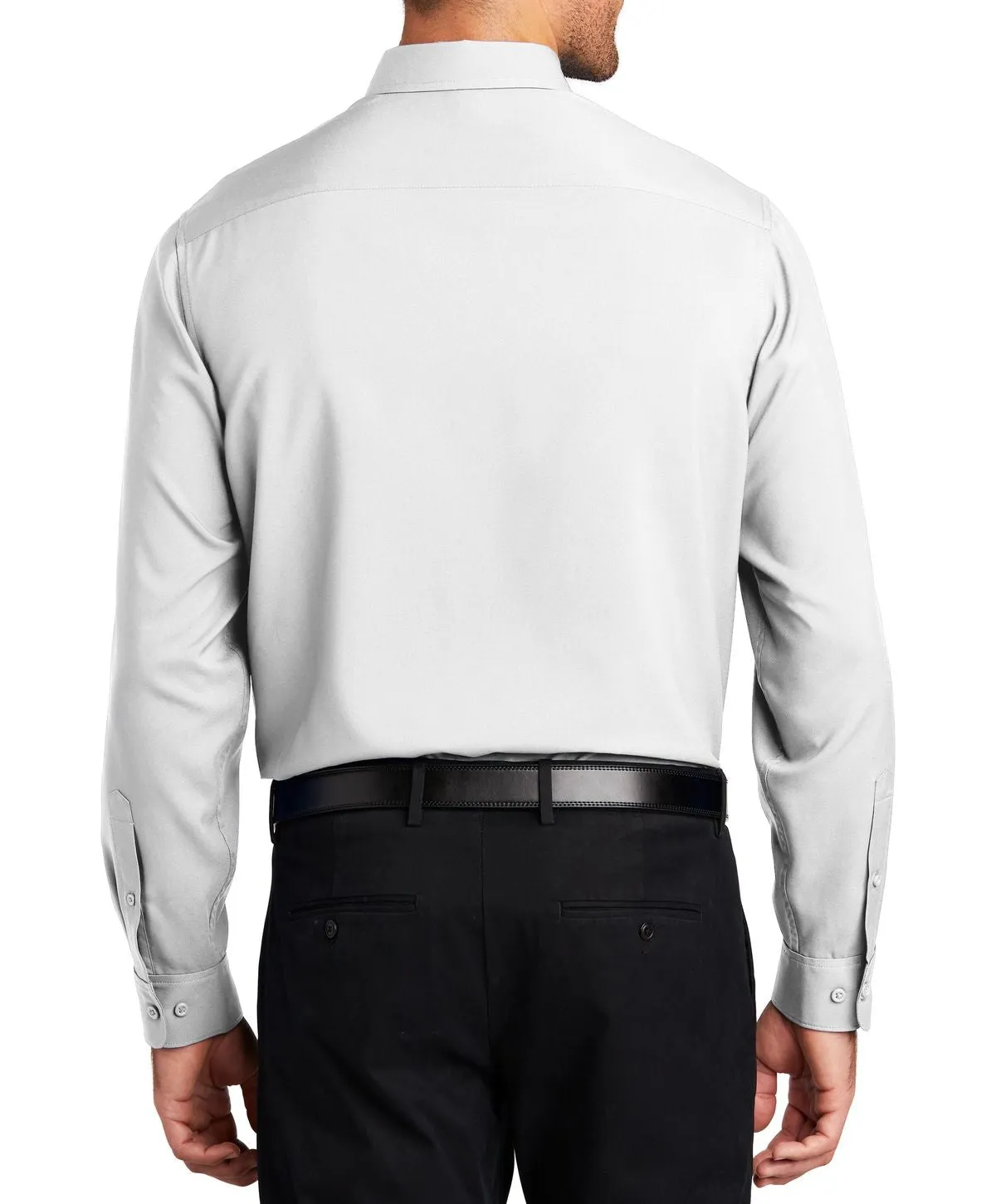 Men's Long Sleeve Performance Staff Dress Shirt with Pocket