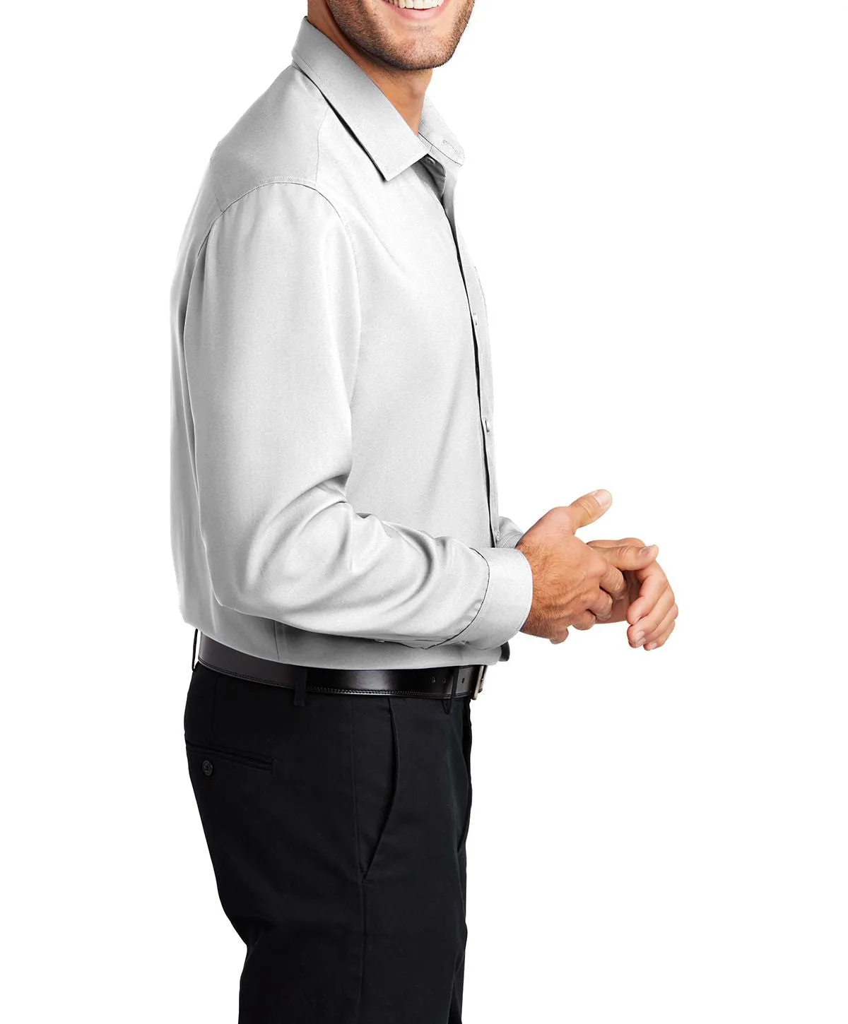 Men's Long Sleeve Performance Staff Dress Shirt with Pocket