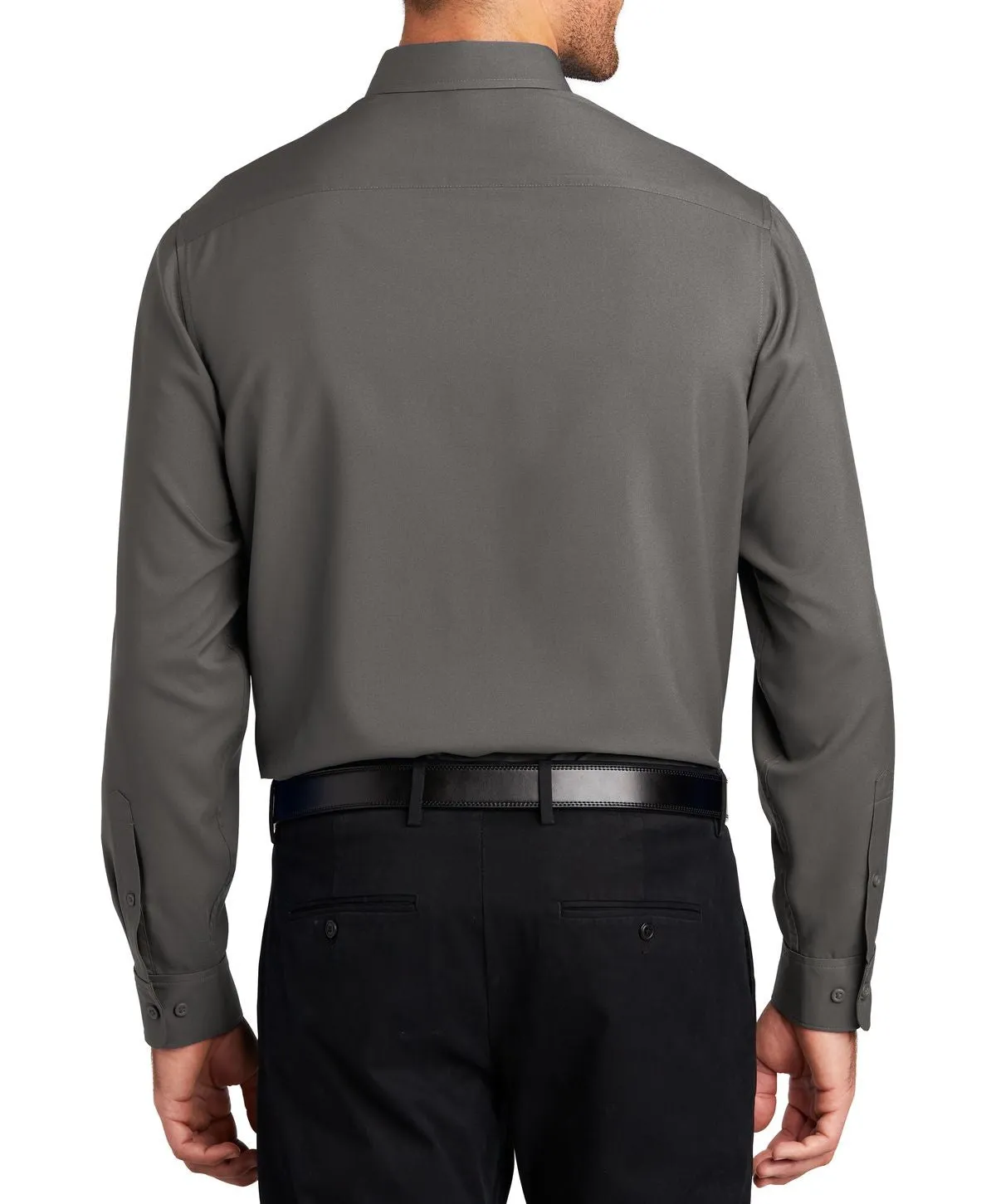 Men's Long Sleeve Performance Staff Dress Shirt with Pocket