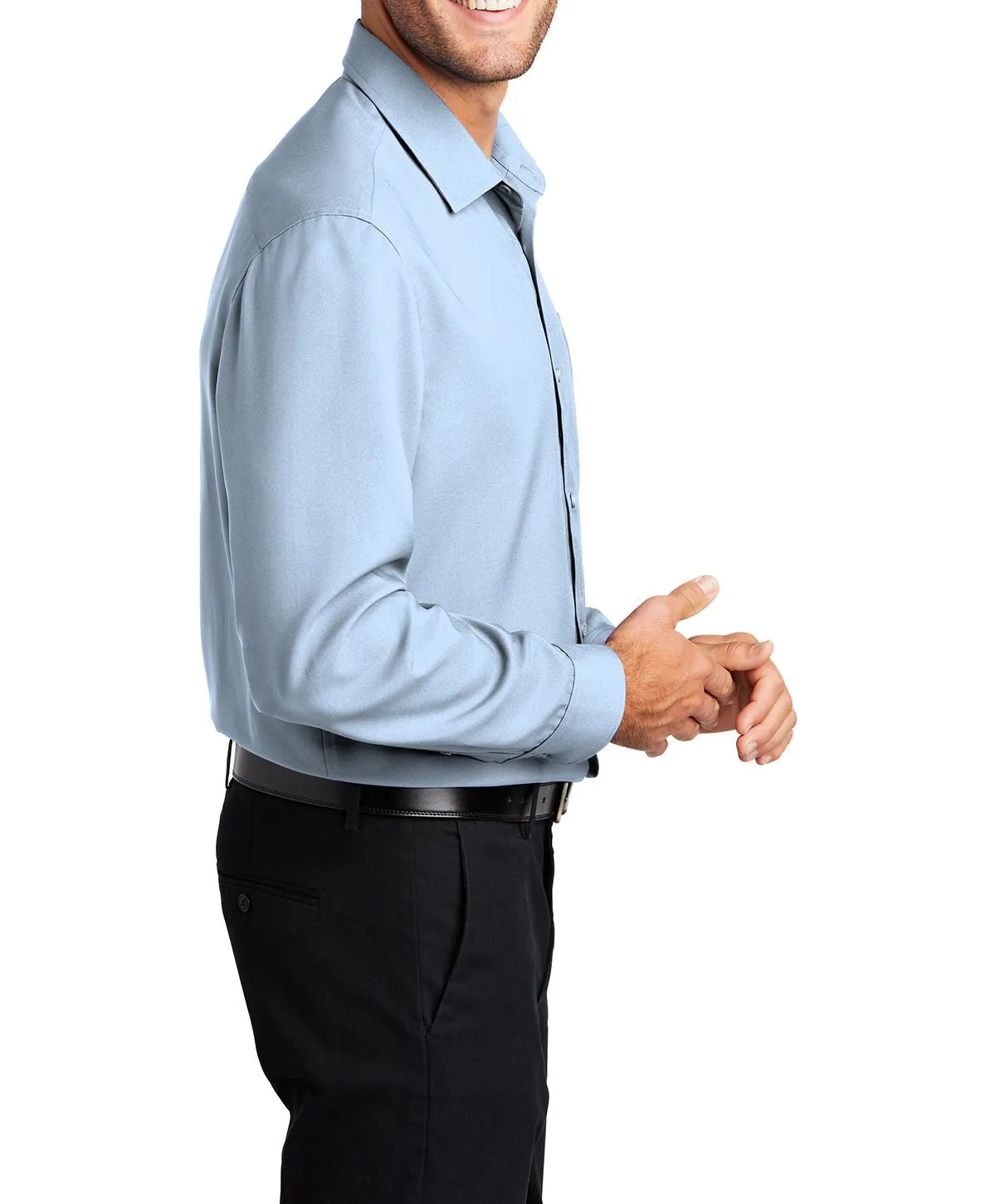 Men's Long Sleeve Performance Staff Dress Shirt with Pocket
