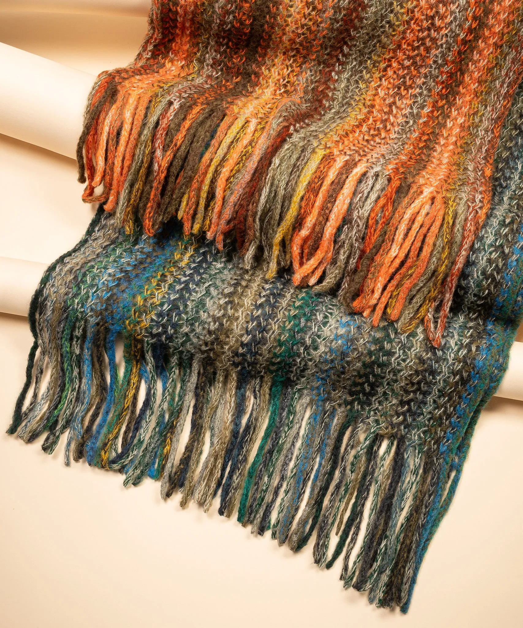 Microstripe Netting Stitch Scarf