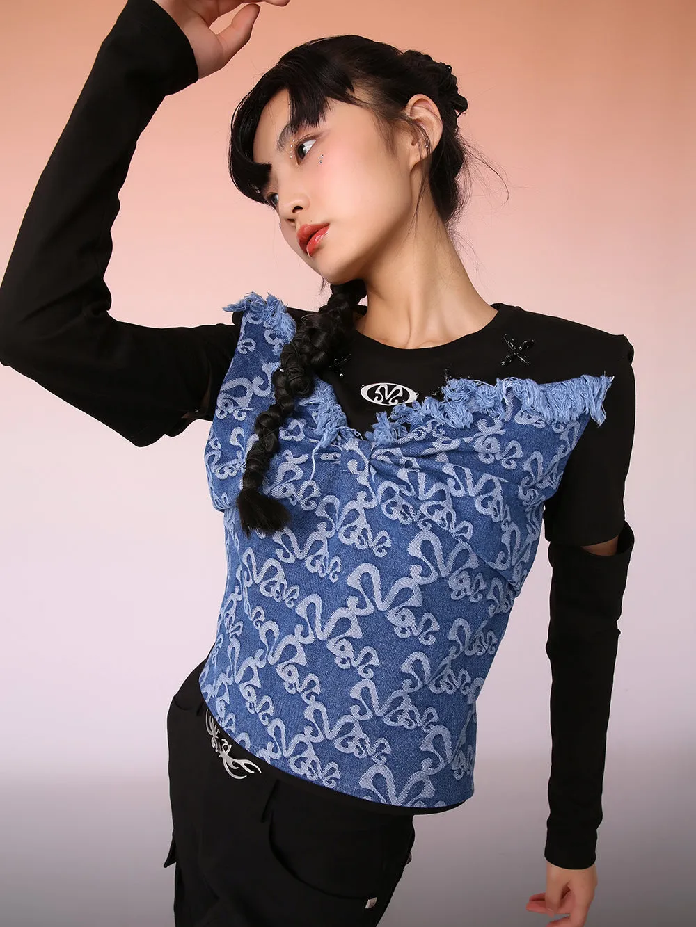MUKZIN Chinese-style Chic Retro Bow Top