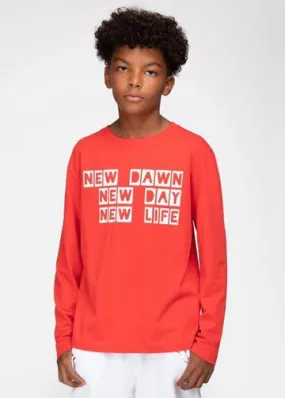 New Life Red Long Sleeve T-shirt