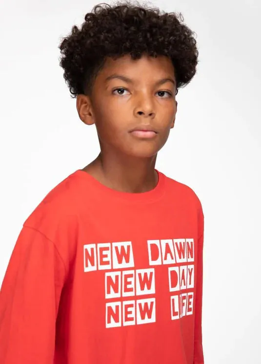 New Life Red Long Sleeve T-shirt