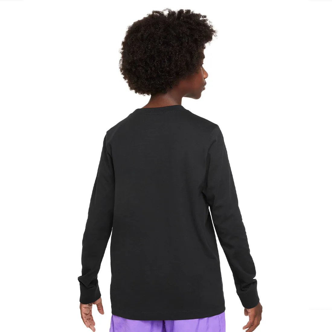 Nike Sportswear Big Kids' Long-Sleeve T-Shirt Black