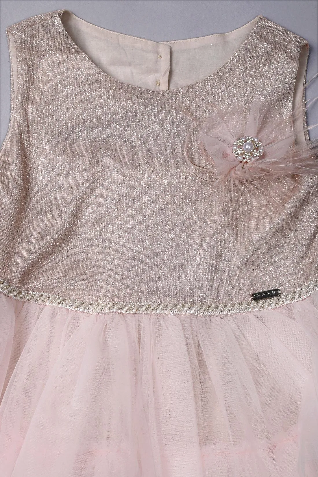 One Friday Kids Girls Pink Charm Party Dress