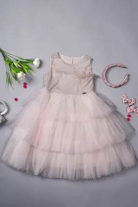 One Friday Kids Girls Pink Charm Party Dress
