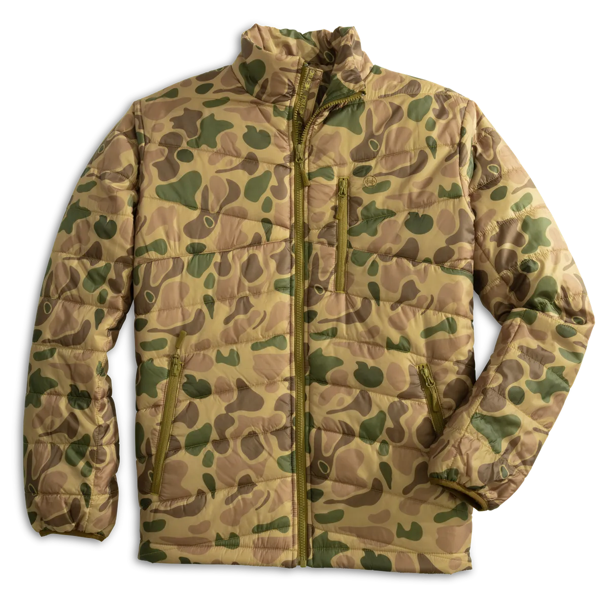 Open Country Down Jacket: Heybo Traditions Camo