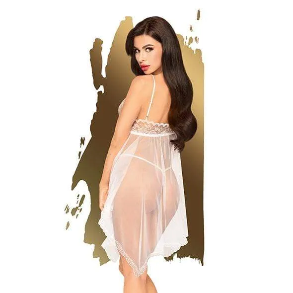 Penthouse - Naughty Doll Lace Babydoll with Thong Chemise