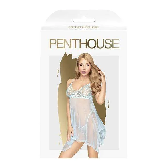 Penthouse - Naughty Doll Lace Babydoll with Thong Chemise