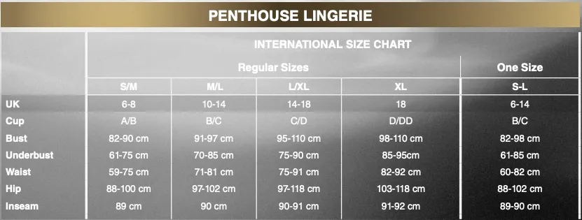 Penthouse - Sweet Beast Babydoll with Thong Chemise