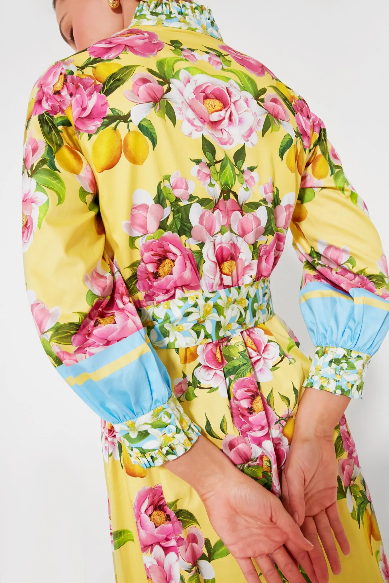 Peonia Yellow Demi Cotton Dress