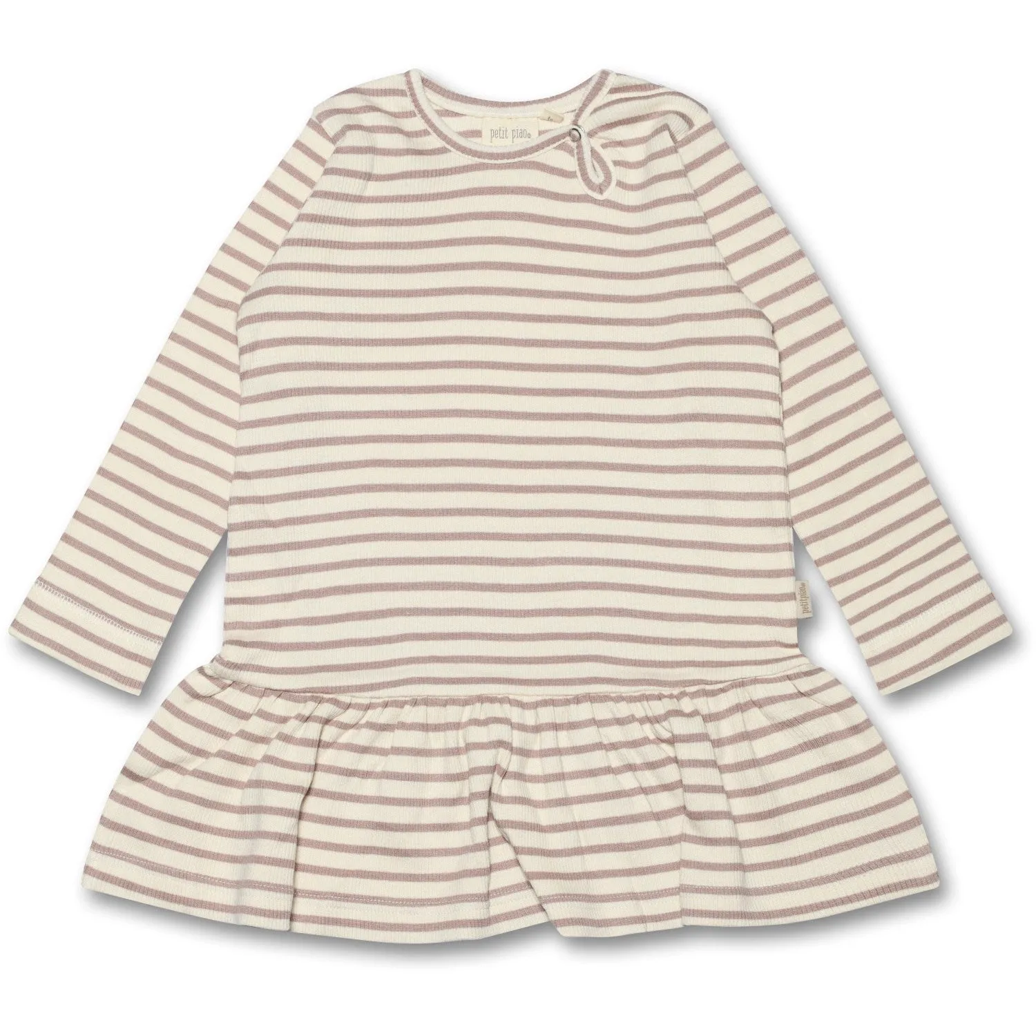 Petit Piao Rose Fawn Dress Modal Striped