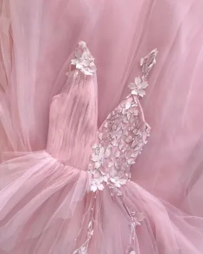 Pink  A-line Evening/Prom Dresses      fg1681