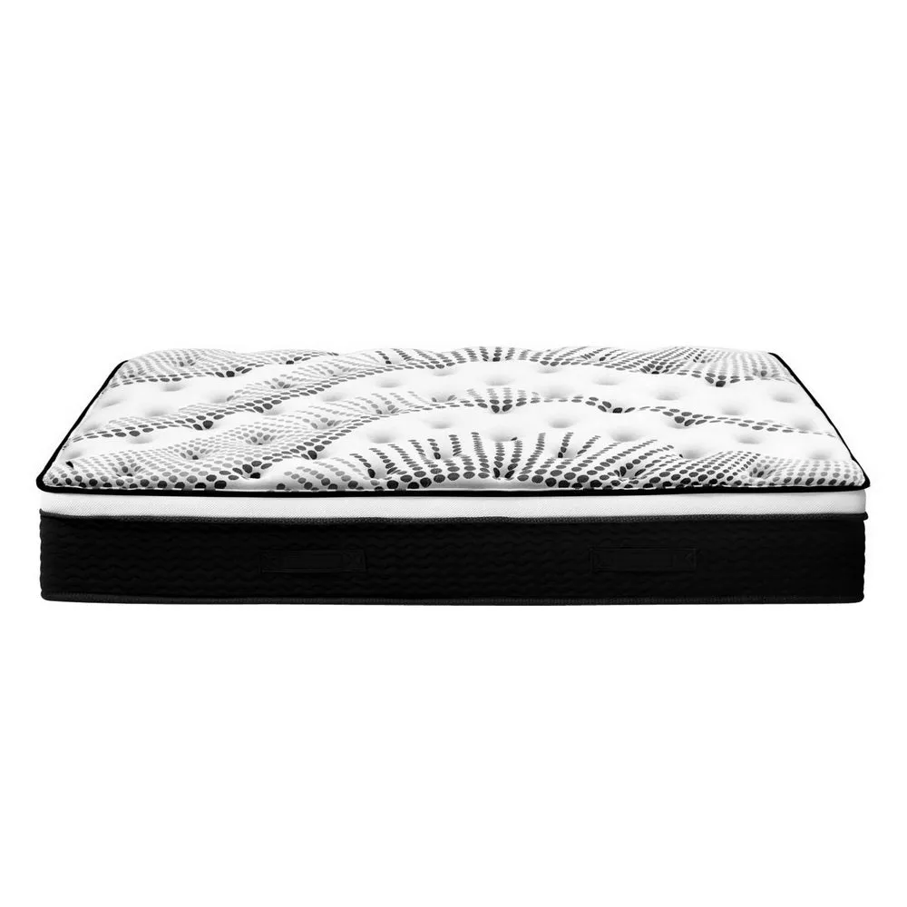 Plush Euro Top 32cm Queen Mattress, 5-Zone Support - Giselle Bedding
