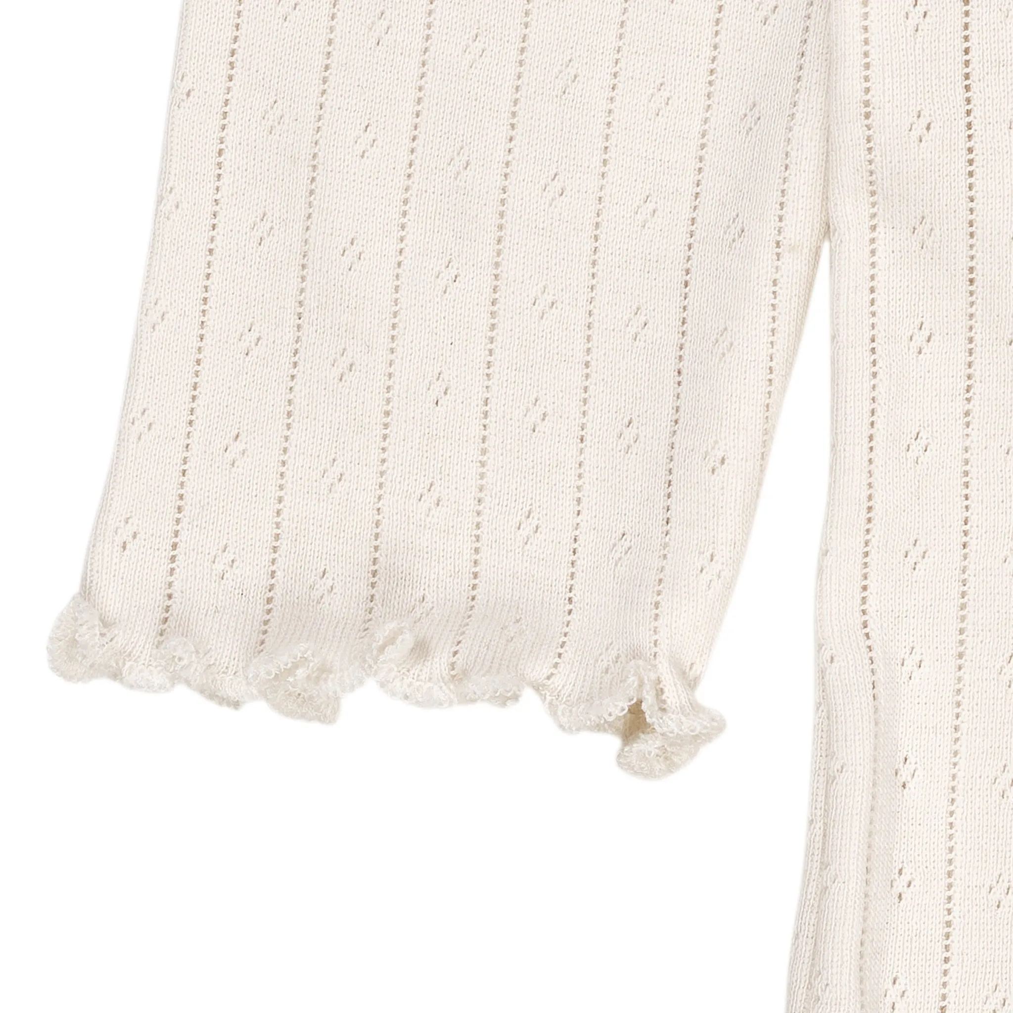 POINTELLE JUNIOR LS TEE - CREAM