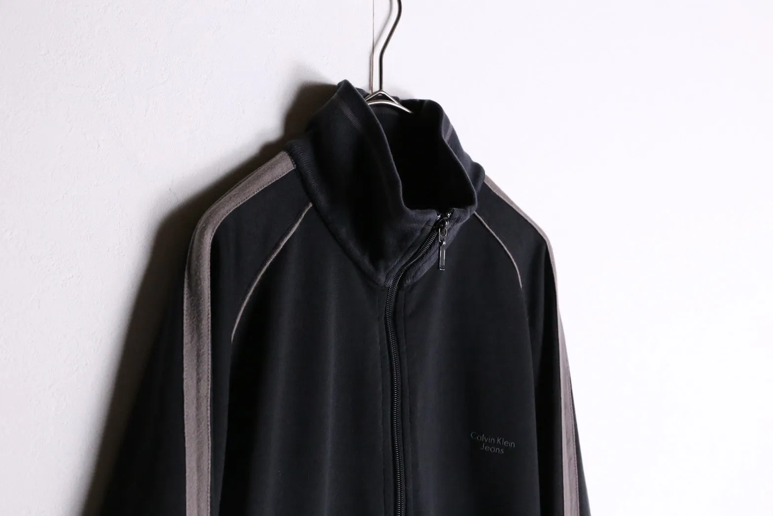 "Calvin Klein" black track jacket
