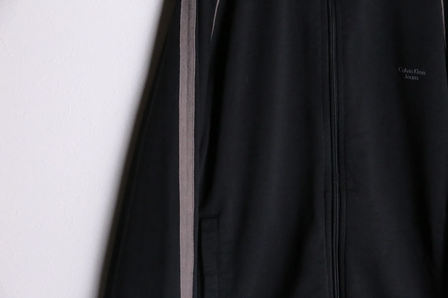 "Calvin Klein" black track jacket