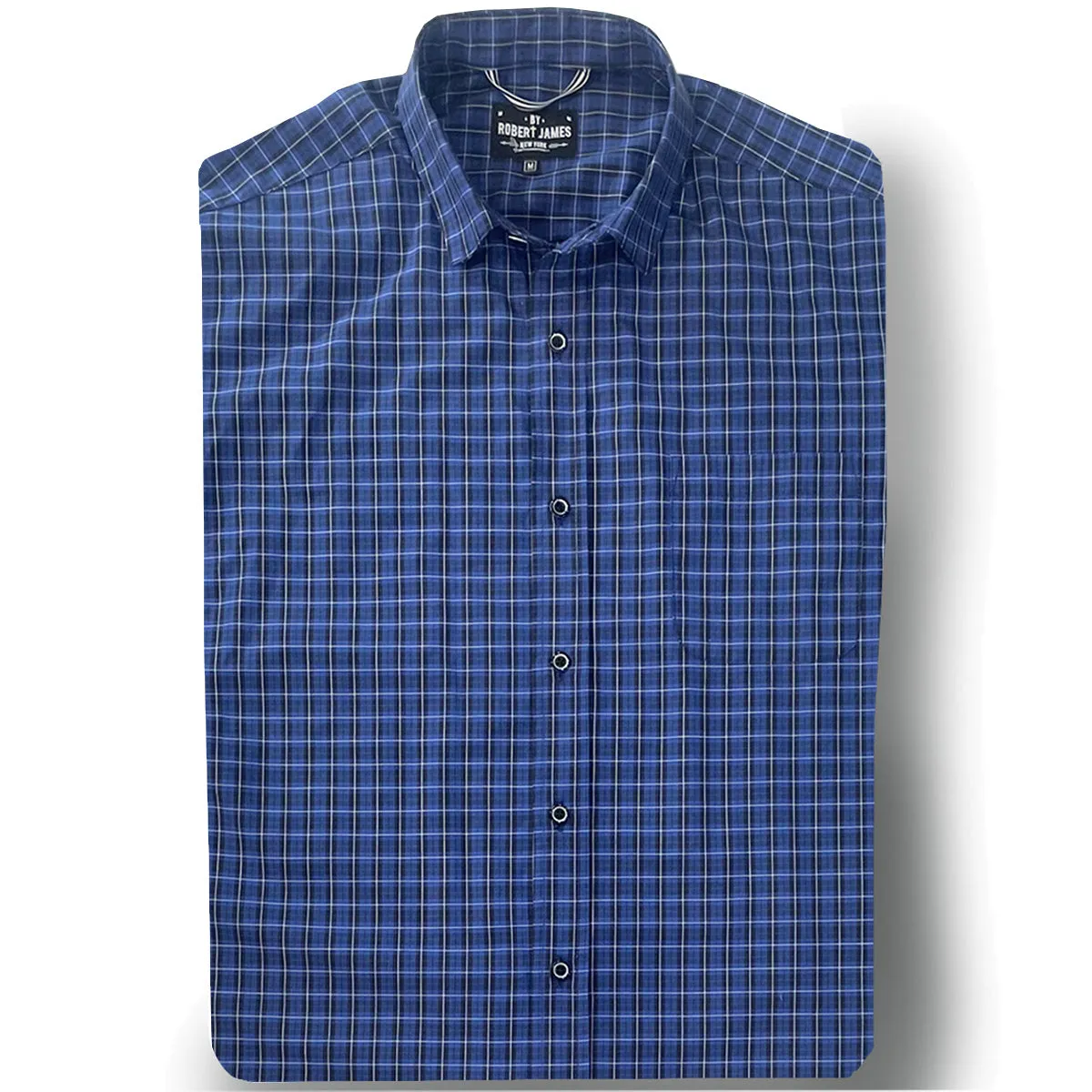 Roosevelt  // Navy English Mini Check Tartan - SMALL BATCH STYLE