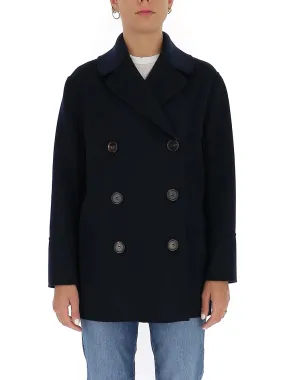 'S Max Mara Spread-Collar Peacoat