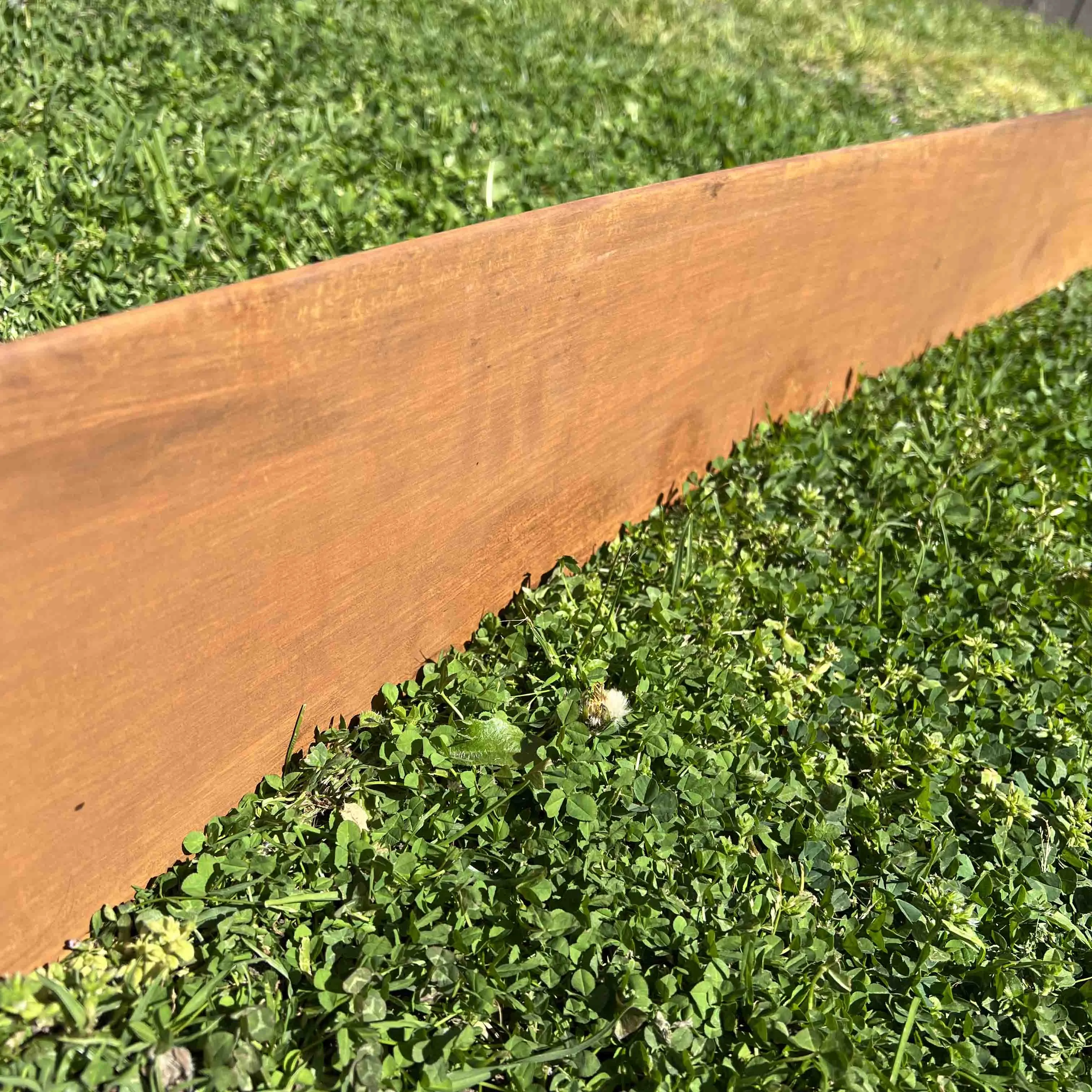 Safe Edge Corten Steel Garden Edging With Safety Fold