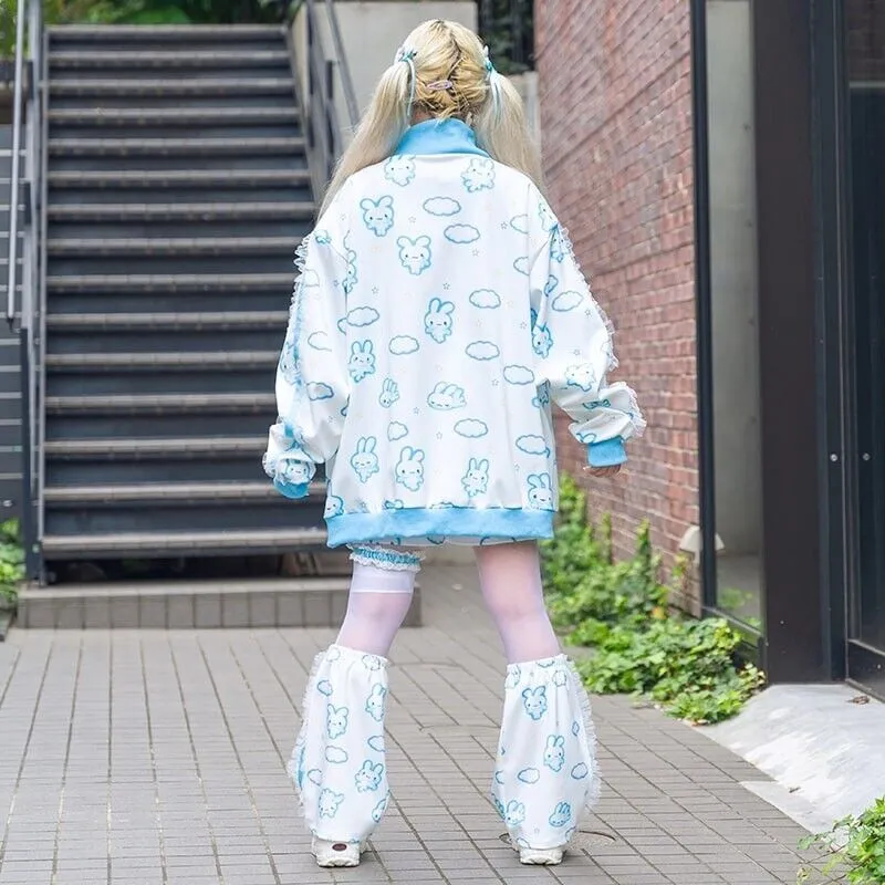 San-X Twin Rabbit Angels Lace Jacket Jersey Harajuku Girl Japan Limited