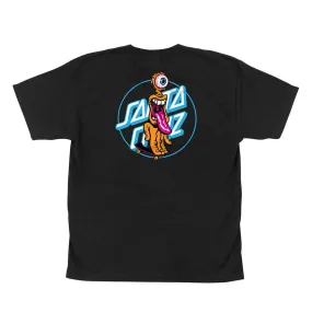 Santa Cruz Grip Dot Short Sleeve Youth T-Shirt - Black